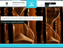 Tablet Screenshot of elrelojdearena.com